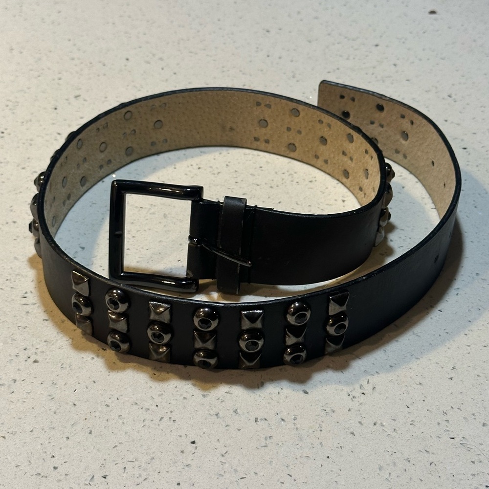 Studded belt by Another Line, Inc, pre-loved, minor flaws